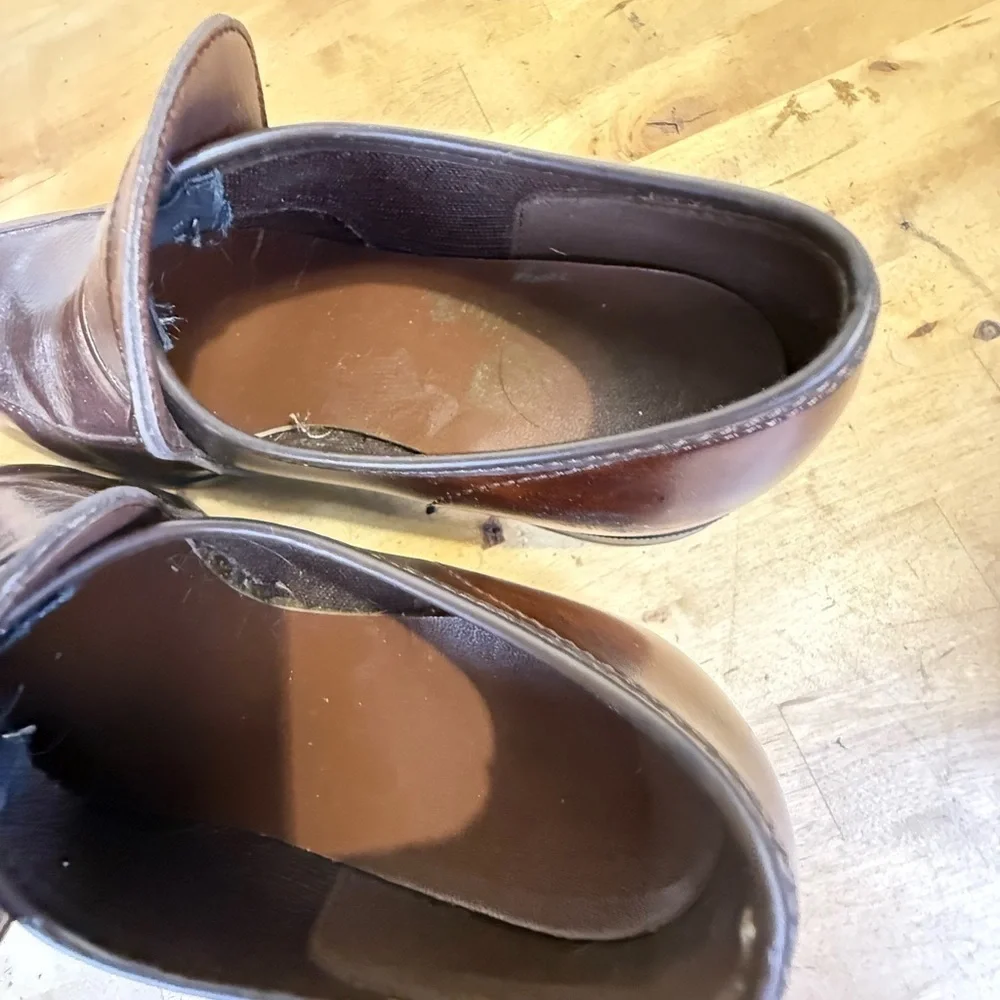 Chancellor Men’s Leather Slip On Loafers Brown Size 7.5 or 8
